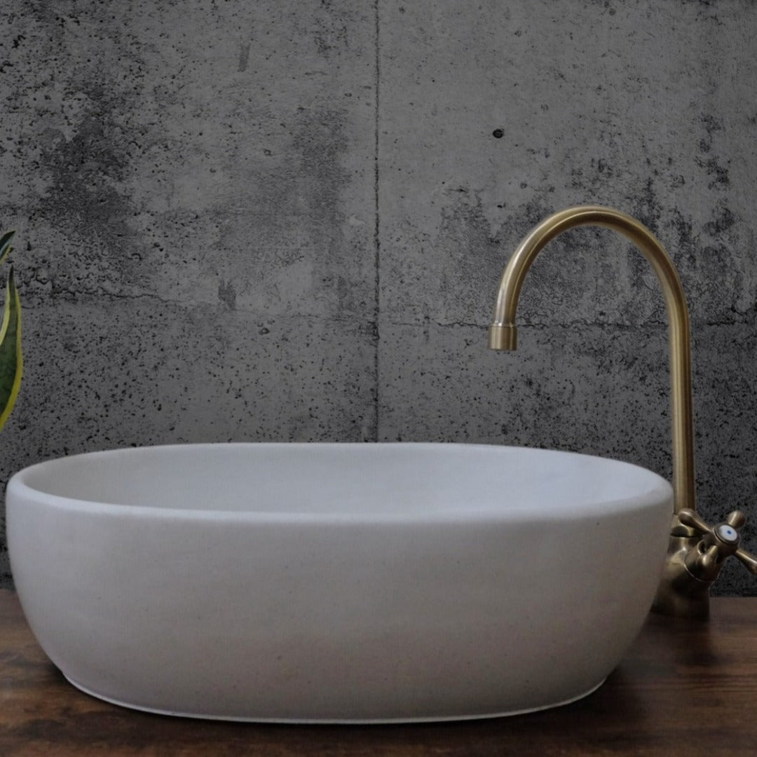 Bathroom Vanity Sinks - Concrete Basin - OVAL - Artisan Basins Company