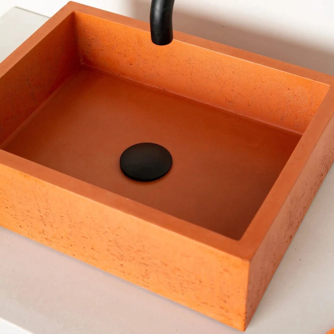 Concrete Handmade Basins for Bathroom - MINI RECTANGLE - Artisan Basins Company