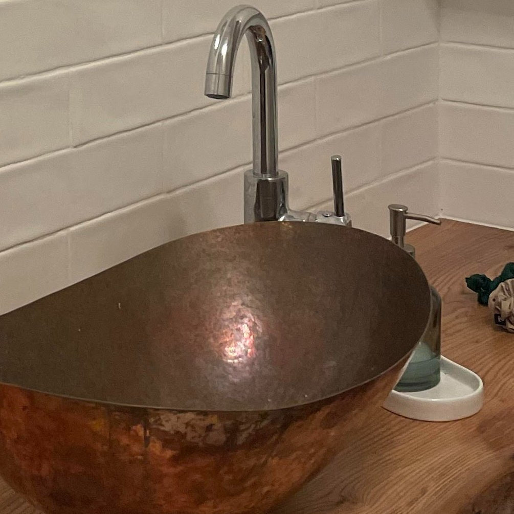 Copper Sink Wash Basin - NEVA - Artisan Basins Company