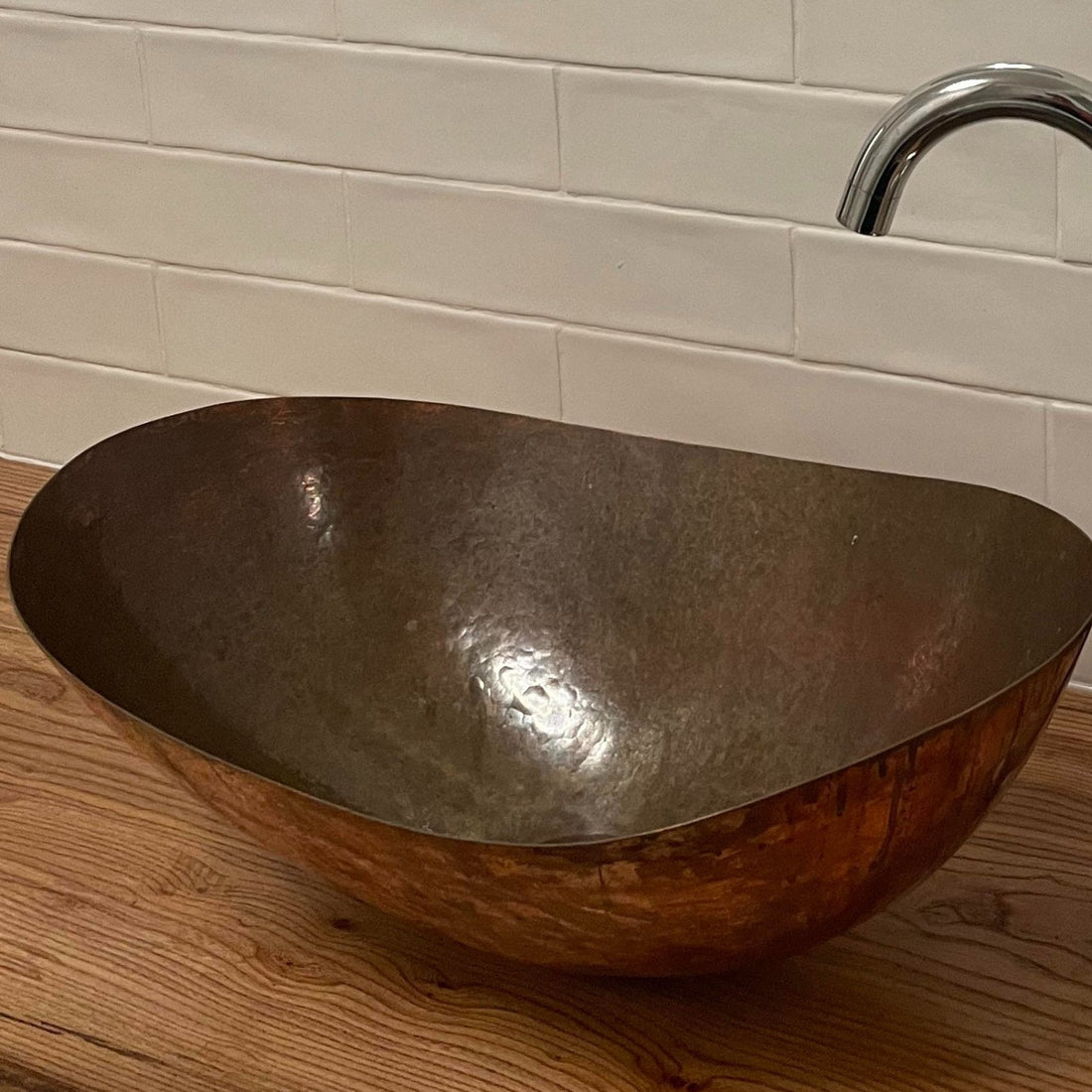 Copper Sink Wash Basin - NEVA - Artisan Basins Company