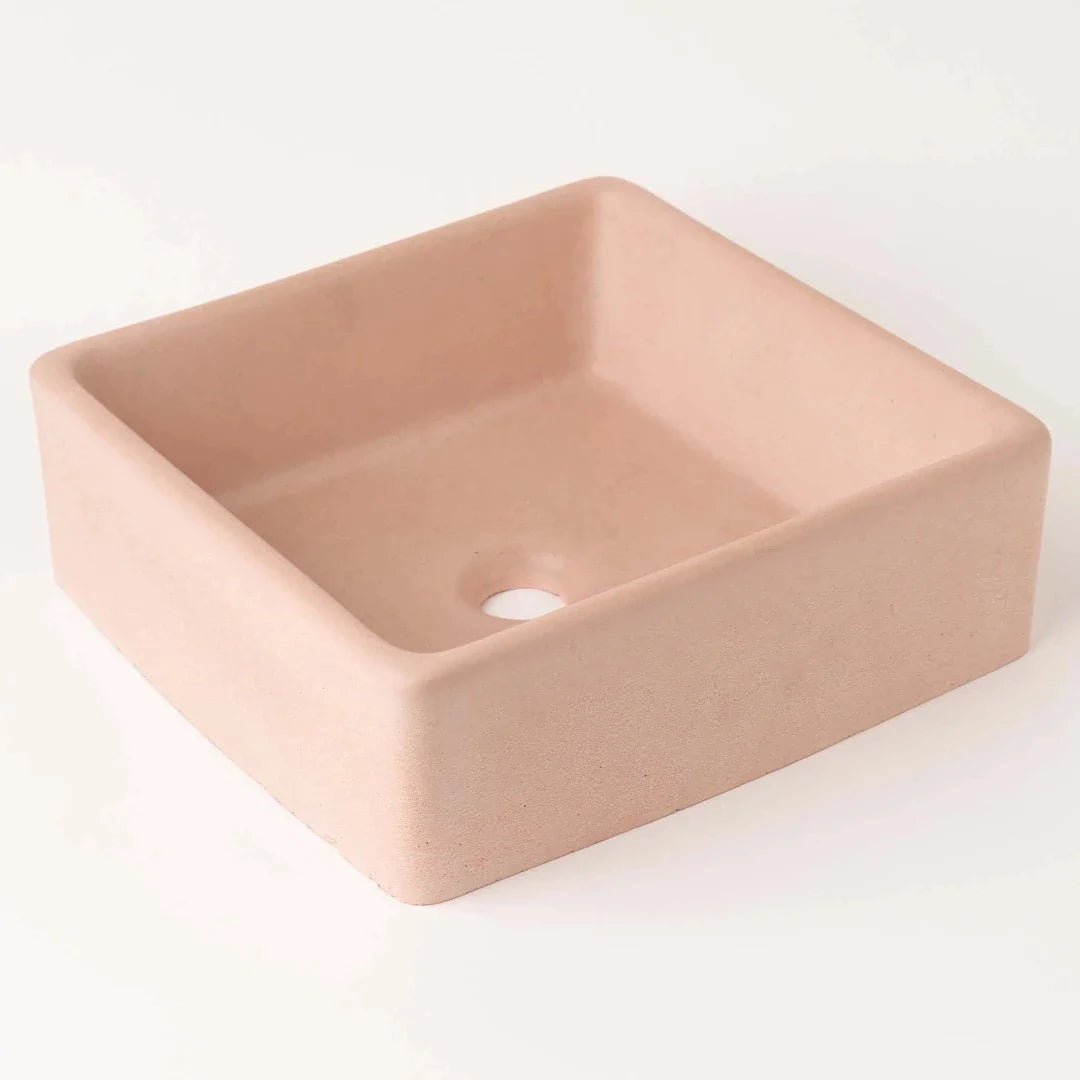 Countertop Vanity Sinks - Concrete Basin - SOFT SQUARE - Artisan Basins Company