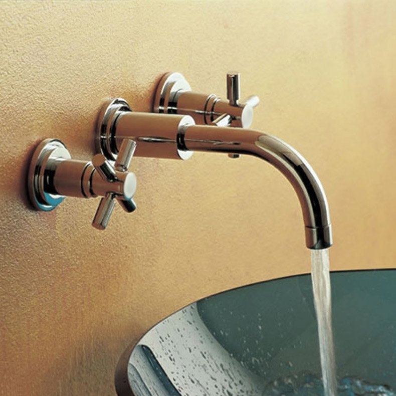 Hudson Reed - Tec Crosshead Wall Mounted Basin Mixer - Artisan Basins Company