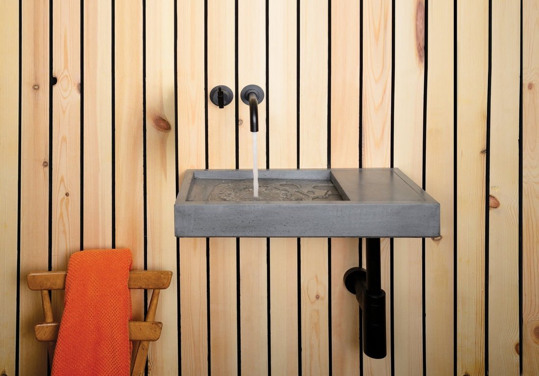 KAST Concrete bathroom sinks - Flor Mini A1 (Iron) - Artisan Basins Company